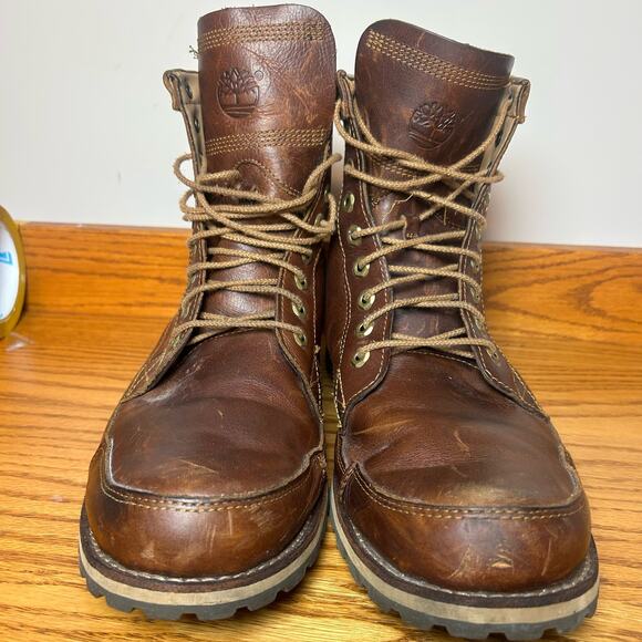 Timberland Men's Boot Size 13 Leather A12E7 Brown - Picture 13 of 13